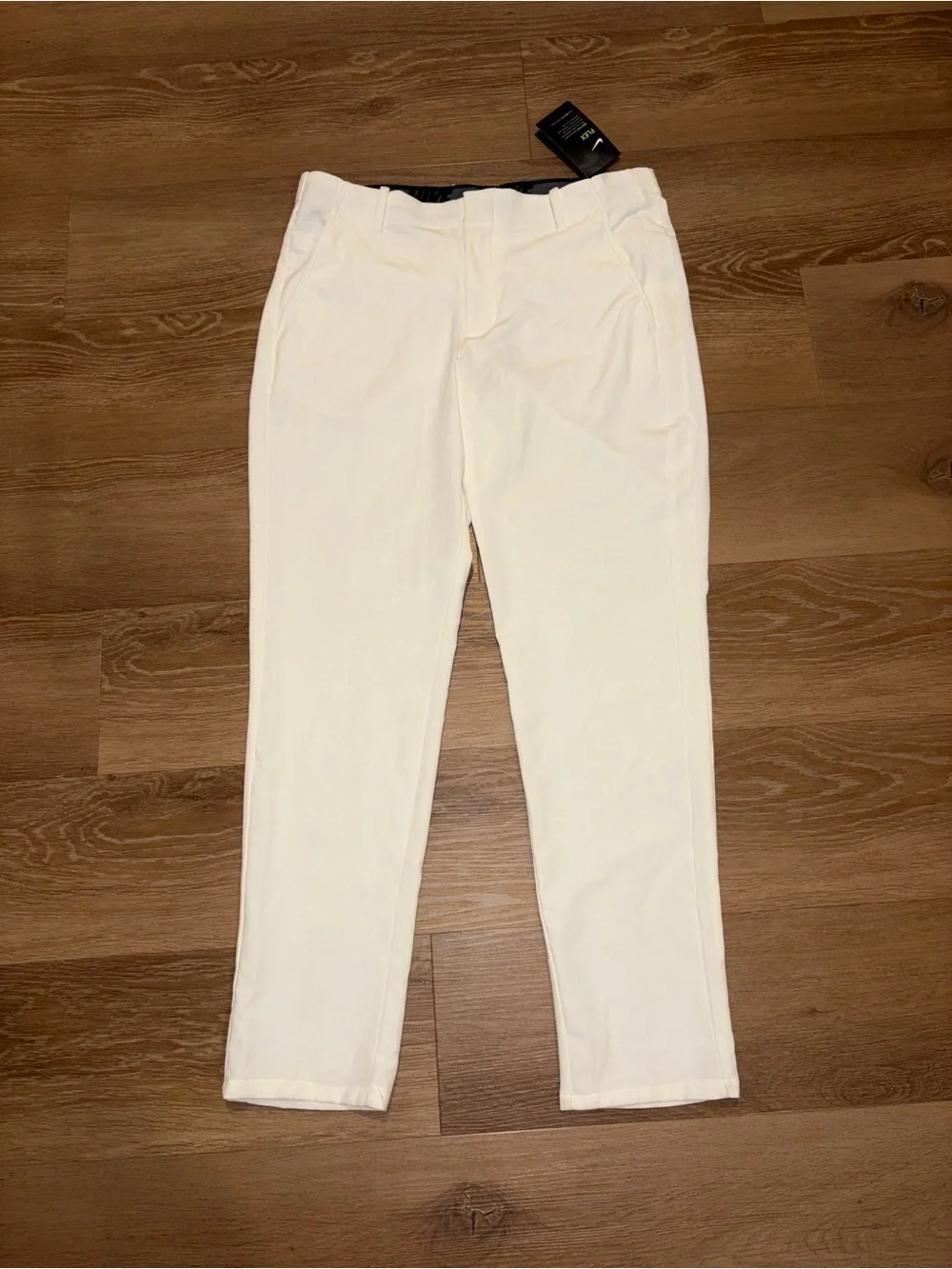 Nike Golf Dri-FIT Slim Fit Pants Men’s 33x30 White/Cream New With Defects